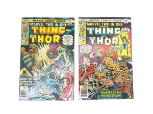 Cómics de Marvel dos en uno #22 de Thing and Thor 1976 (2 cómics) - Imagen 1 de 10