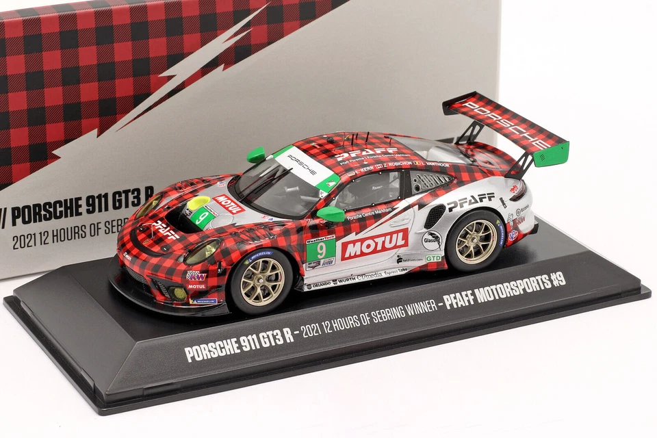 PORSCHE 911 GT3 R #9 VINTO 12 H SEBRING 2021 PFAFF SPARK MAP02085221 1:43 RESINA - Immagine 1 di 1
