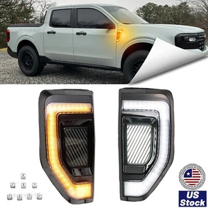 LED Front Side Marker Light Daytime Running Lamp For Ford Maverick 2022-2025 - Picture 1 of 15
