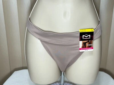 Maidenform 丁字裤内衣 M 舒适腰带内裤灰褐色女式 DM2318 — 第 1/4 张图片