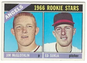 1966 TOPPS # 417 ANGELS' ROOKIE STARS BASEBALL KARTE - SCHÖN UND OHNE KNICKE - ANSEHEN - Bild 1 von 2