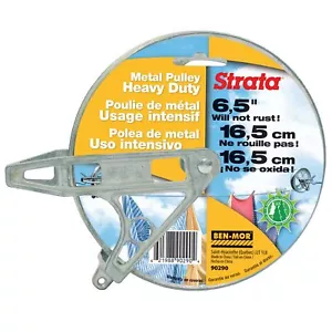 Ben-Mor Outdoor Clothesline Pulley - 6.5'' Heavy Duty Metal Rustproof Silver ... - Picture 1 of 6