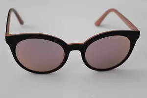 Prada Authentic Round Black Pink Mirrored SPR02X 541-726 53-21-145 Sunglasses - Picture 1 of 6