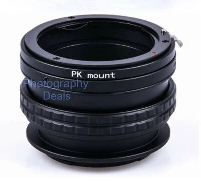 Adjustable Close Focus Helicoid Macro Adapter for Pentax PK K Lens to Sony E Cam - Image 1 of 3