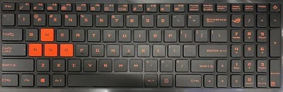 ASUS ROG Strix GL502V GL502VT GL502VS LAPTOP KEYBOARD REPLACEMENT KEYS KEYCAPS - Image 1 of 4