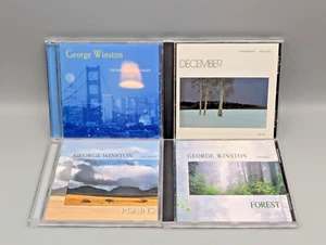 George Winston 4 CD Lot December Forest Plains Linus Solo Piano Vince Guaraldi - Picture 1 of 8