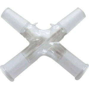ABGIL Borosilicate Glass Adapter, Four-Way Connecting - Picture 1 of 3