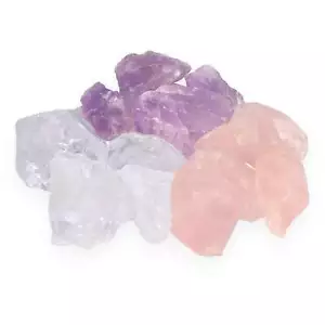 Wassersteine Premium Grundmischung | Amethyst + Bergkristall + Rosenquarz - Bild 1 von 8