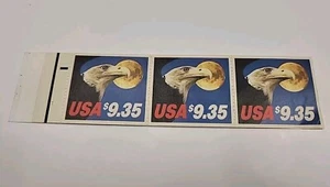 US SCOTT 1909A $9.35 EXPRESS MAIL  EAGLE & MOON PANE OF 3 - Picture 1 of 6