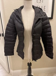 andrew marc parkable Womens Lightweight Down parka Jacket Black Small - Picture 1 of 4