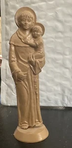 St Anthony of Padua with Baby Jesus Statue Figurine Miniature Travel - Picture 1 of 5
