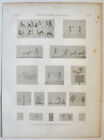 Description Egypte Napoleon Original 1821 Heptanomide. Beny-Hasan. (Pl. 66, A. V