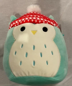 Nuevo KellyToy Squishmallows Winston el Búho Navidad Vacaciones Sombrero 9.5" Nuevo - Imagen 1 de 7