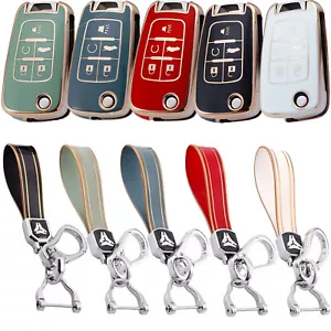 5 Button Car Remote Key Fob Cover Case TPU For Chevrolet Cruze Equinox 2010-2019 - Foto 1 di 15