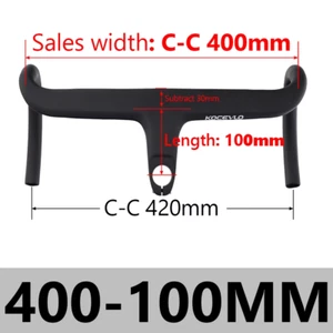 Road Bike Full Carbon Fiber Stem Integrated Bicycle Handlebar for 28.6Mm with Sp - Picture 1 of 12