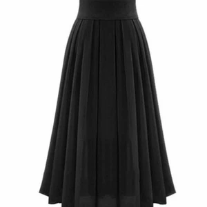 Langer Chiffon Rock schwarzer Tüllrock Taillenrock Maxi Gothic Halloween Party - Bild 1 von 2