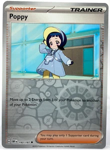 Pokémon POPPY Holograma Inverso Escarlata Violeta Obsidiana Llamas 193/197 - Imagen 1 de 2