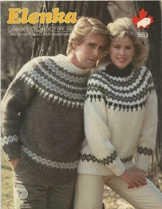 White Buffalo Elenka Knitting Pattern 2013 His & Hers Icelandic Pullover 32"-46" - Picture 1 of 2