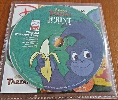 Disney Classics Tarzan Print Studio (PC CD, Windows)  (Untested) - Image 1 of 2
