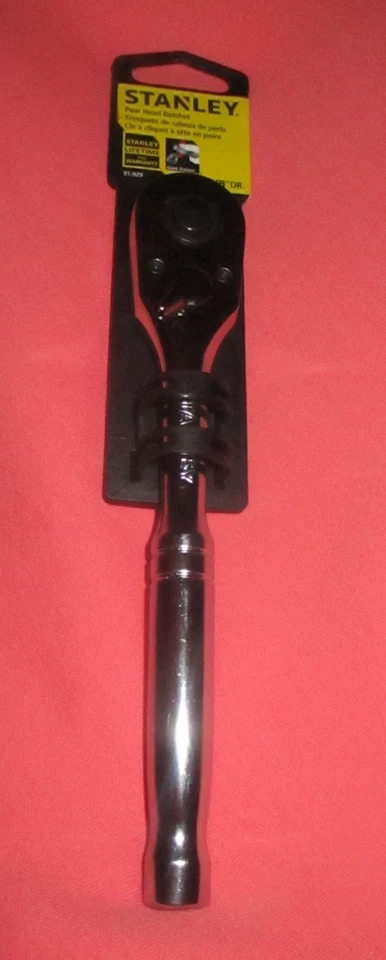Trinquete Stanley 91-929, accionamiento de 3/8", liberación rápida, cabeza de pera NUEVO Foto 1 de 1