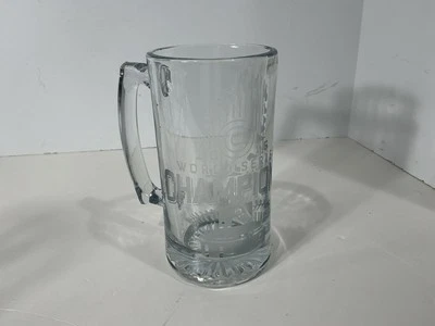 Chicago Cubs 2016 World Series Champions Large Glass Mug Stein MLB Baseball - Image 1 of 4