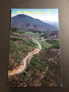 BLUE RIDGE PARKWAY VIRGINIA VA LUFTBILD GIPFEL DES OTTER UNBENUTZT CHROM POSTKARTE - Bild 1 von 2