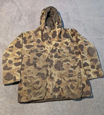 Chaqueta Cabelas De Colección Para Hombres XL Pato Camuflaje Goretex Años 90 Forrada Camuflaje Parka Foto 1 de 4