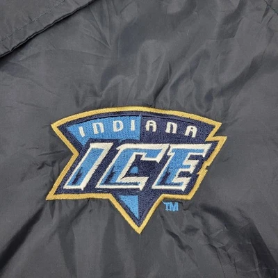 Jaqueta corta-vento Port and Company Indiana Ice masculina grande L 100% nylon azul - Imagem 1 de 4