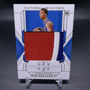 #/49! 🚨2024-25 Panini National Treasures Ron Holland II RC Rookie Patch #154 - Picture 1 of 2