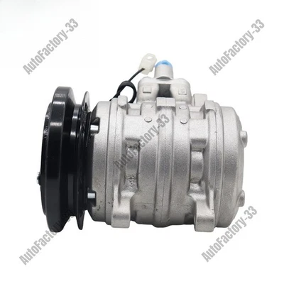 For Kubota 12V AC Compressor & A/C Clutch Replaces Denso 10P08E 447200-7443 CSW - Image 1 of 4
