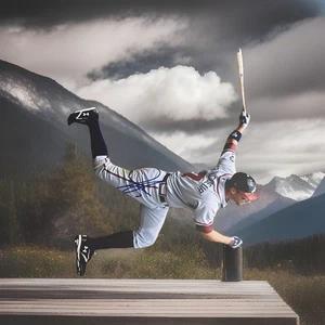 Foto autografiada por Jeff Francoeur Atlanta Braves 16 X 20 JSA# - Imagen 1 de 2