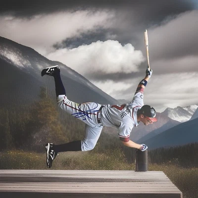 Jeff Francoeur Atlanta Braves Signed Auto 16 X 20 Photo Autographed JSA# - Image 1 of 2