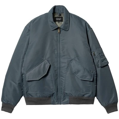 Carhartt WIP Olten Bomber Jacket -Ore/Smoke Green - Small - RRP £240 - Image 1 of 4