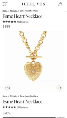Julie Vos ESME Heart necklace - Image 1 of 4