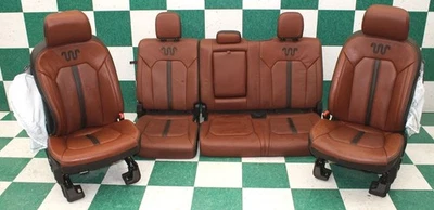 *ISSUE* 22' F350 Crew King Ranch Leather Heat Cool Buckets Heated Backseat Seats - Image 1 of 4