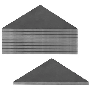 eoere 10 PZ Tasselli Piastra Acciaio Resistente 3" x 3" x 1/4" Saldatura su Triangolo G... - Foto 1 di 4