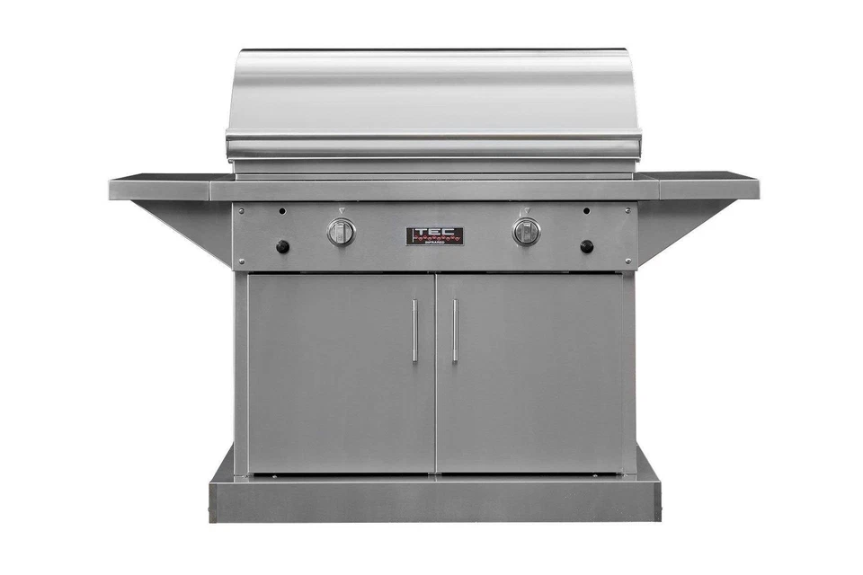 Grelha infravermelha TEC Sterling Patio 2 FR em pedestal SS com prateleiras, propano - Imagem 1 de 1