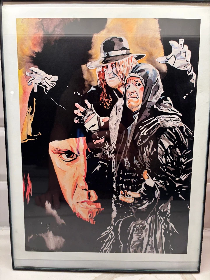 Impresión WWE Old School Three Faces Of Undertaker Rob Schamberger 11x14 Foto 1 de 1