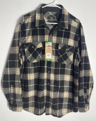 Freedom Foundry Flannel Button Up Shirt | Size XL | Men | Black/Beige Plaid NWT - Image 1 of 4