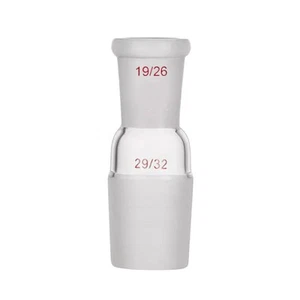 Glass Reducing Adapter From Male Joint 29/32 Cone To Female 19/26 Socket - Picture 1 of 1