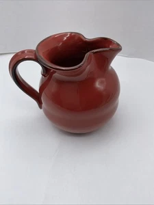 Jarra Alfa cerámica artística italiana roja vintage hecha en Italia - Imagen 1 de 10