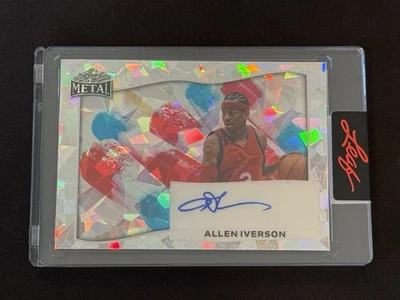 2025 Leaf Metal Independence Day Allen Iverson Crystal Auto /4 #BA-AI1 - Image 1 of 2