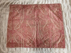 Yves Delorme Paris 2 Paisley Standard Pillow Shams~100% Cotton - Picture 1 of 10