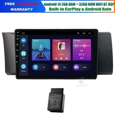 Für Subaru BRZ 2012-2016 Android 14 Autoradio Sat Navi GPS CarPlay Bluetooth dab - Bild 1 von 4