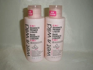 Neu Menge 2 Wet N Wild 5 in 1 Essenz Grundierung Flüssigkeit 2,1oz - Bild 1 von 2