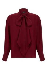 ETRO Red Silk Shirt New & Authentic - Picture 1 of 3