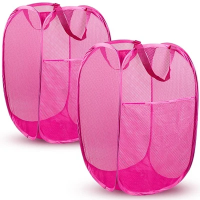 Pop Up Hamper, 2 PCS Mesh Pop Up Laundry Hamper, Foldable Mesh Laundry Basket... - Image 1 of 4