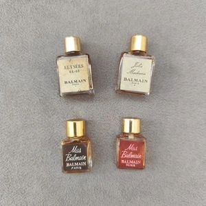 Lot 4 miniatures anciennes parfum Balmain - Imagen 1 de 10