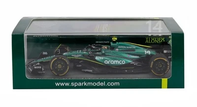 MODELLINO AUTO 1:43 SPARK F1 FORMULA 1 ASTON MARTIN AMR24 ALONSO MEXICAN GP 2024 - Immagine 1 di 4
