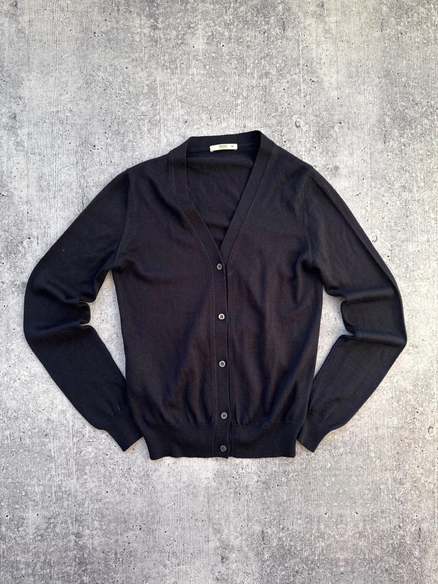 トップス PRADA Cashmere 100% V-neck Knit Black 48 PRADA Cashmere 100% V-neck Knit Black 48 Prada V-Neck Cashmere